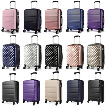 

KONO 20" Cabin Hand Luggage Lightweight Hard Shell Suitcase Carry On Hold Trolley Case Travel Bag with 4 Wheels Spinner K1871L
