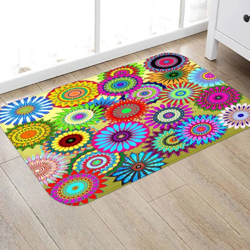 

Creative Europe Type 3D Printing Carpet Hallway Doormat Anti - Slip Bathroom Carpet Absorb Water Kitchen Mat/Rug New
