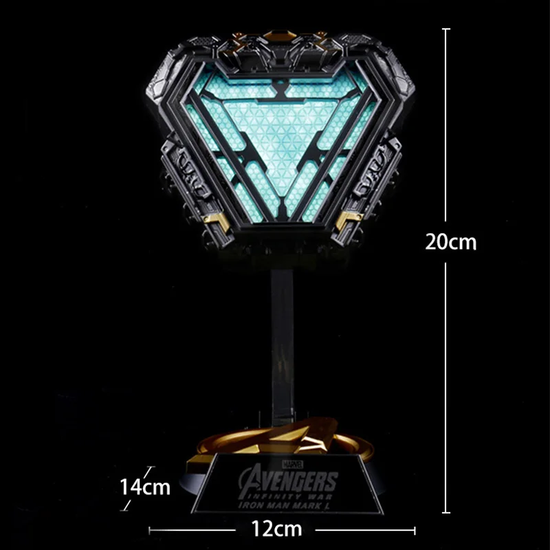 1:1 Scale Iron Man MK50 Arc Reactor With Stand Collectible Action Figure Model Toys MARK 50 Ironman Reactor Gifts For Men Kids