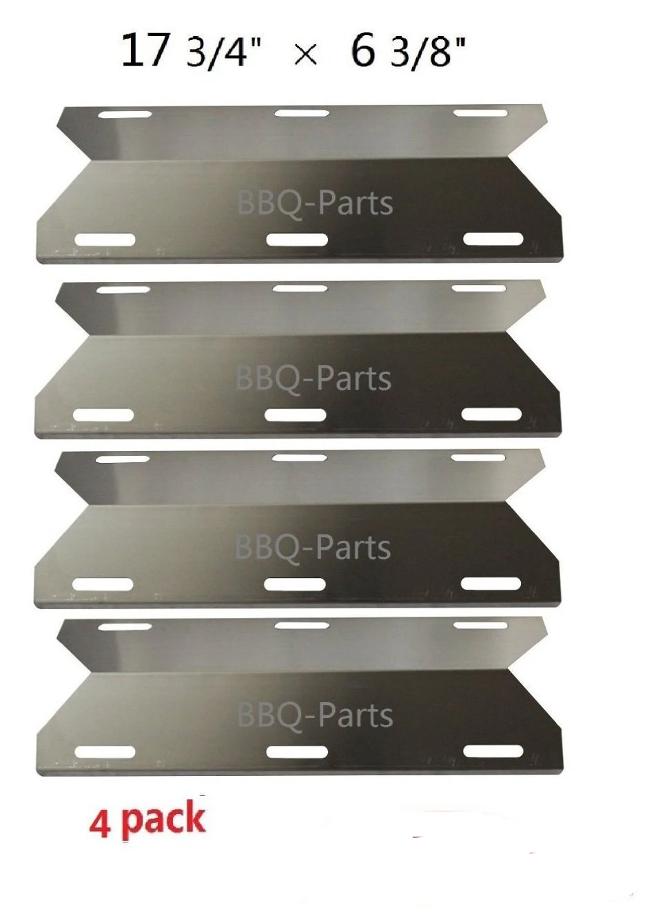 BBQ Parts 91231(4 pack) Porcelain Steel Heat Shield Replacement for