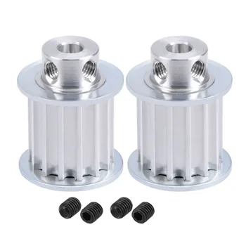 

UXCELL Hot Sale 2pcs 5M Aluminum XL 14 Teeth 20mm Belt 6mm Bore Timing Belt Pulley Synchronous Wheel for 3D Printer CNC