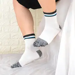 Мужские хлопковые носки с пятью пальцами, хлопковые Дышащие носки без пятки, спортивные носки для бега, мужские носки осень-зима