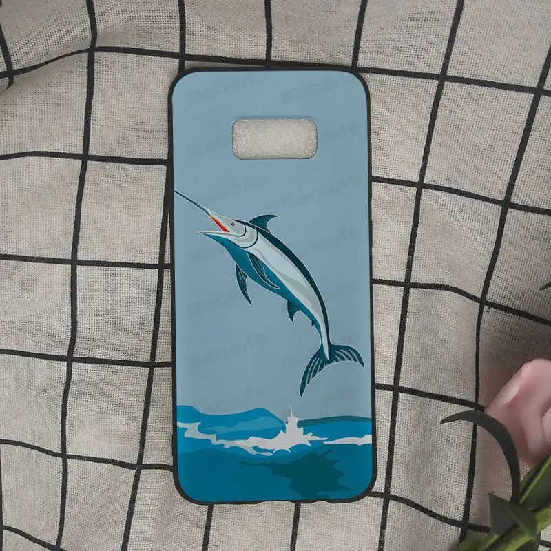 blue marlin fish jumping