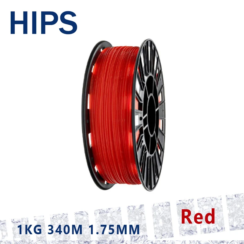 Анет 3D-принтеры нить ABS 1,75 мм 1 кг 340 м много цветов - Цвет: RED HIPS 1kg