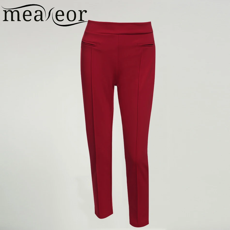 Meaneor Brand Exercise Stretch Pencil Pants 2017 Women