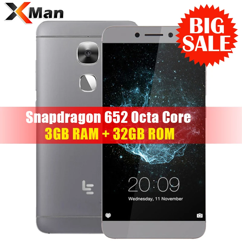 Глобальная версия Letv LeEco Le 2X526X520/S3 X522 3 ГБ ОЗУ 32 Гб ПЗУ 5 дюйма 3000 мАч Восьмиядерный