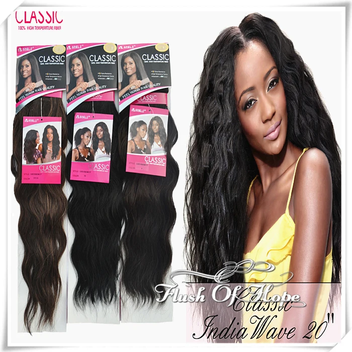 Noble Classic Indian Wave Synthetic Hair Extension Natural Wave