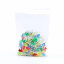 100 шт., пять цветов, светодиодный светильник, высокая мощность, 2pin, светодиод лампы, светильник, светодиод 5 мм, светодиодный светильник s yuan jian bao Red