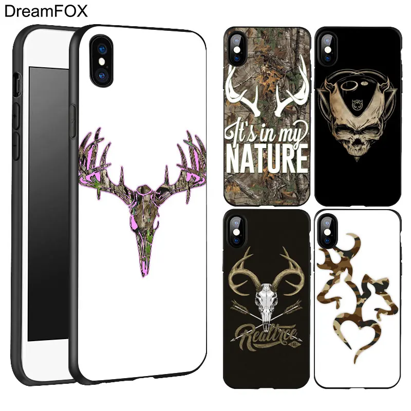 DREAMFOX K168 REALTREE REAL TREE CAMO Black Soft TPU Silicone Case