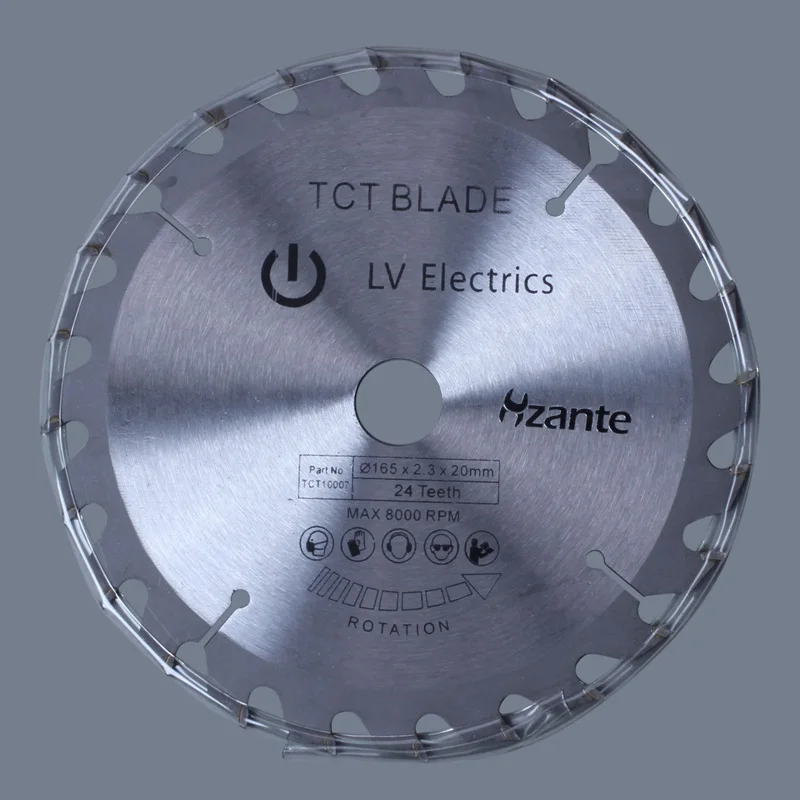165 мм Т 24 т мм 20 Диаметр TCT круговой режущие диски диск для Dewalt Makita Ryobi Bosch