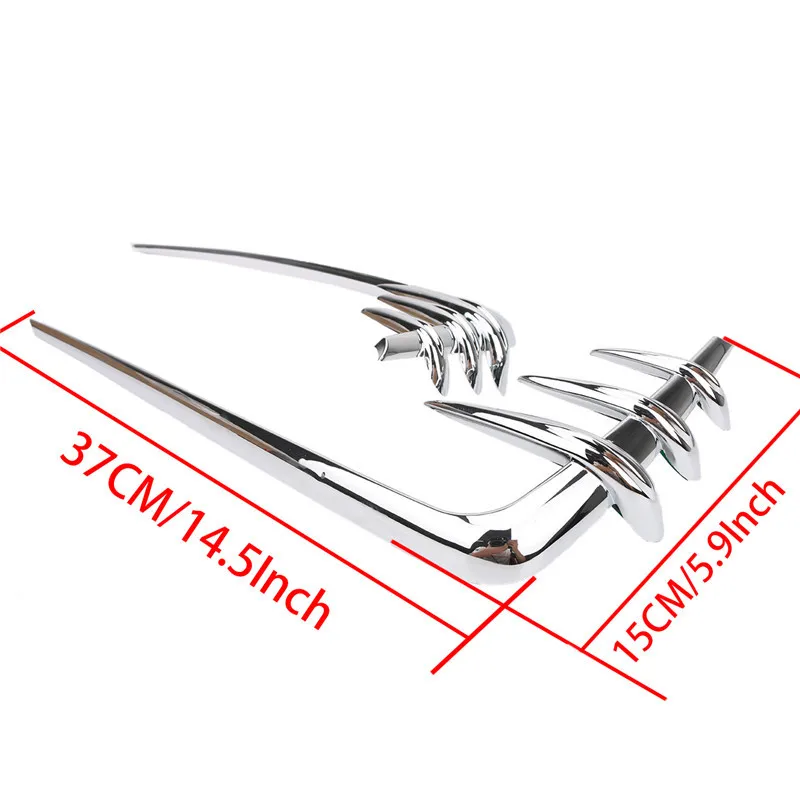 Chrome Saddlebag Lid Accents For Harley Davidson1 (1)