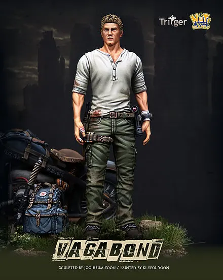 

1/24, VAGABOND, Resin Model figure GK, Not including motorcycles, Unassembled and unpainted kit
