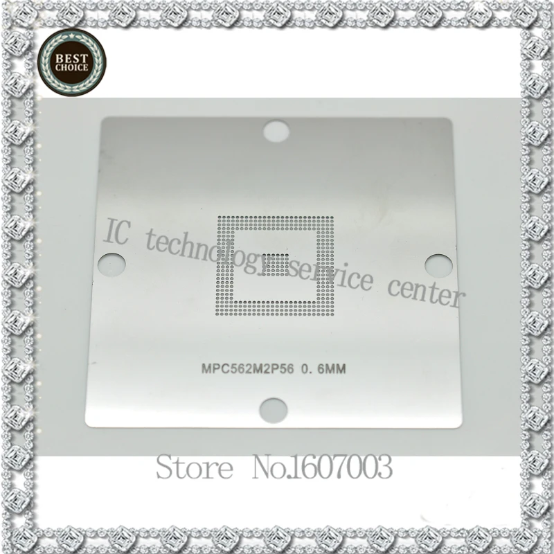 

E7/E16 stencil MPC561/562/555 for BGA CPU chip bumping with steel mesh 0.6MM