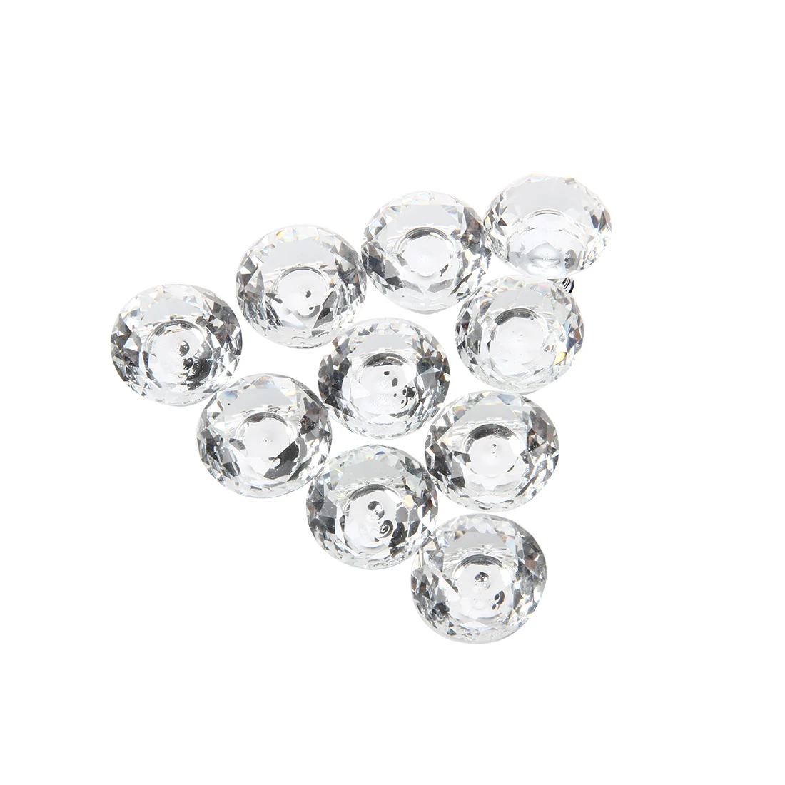 

10pcs 30mm Diamond Crystal Glass Door Drawer Cabinet Furniture Handle Knob Screw Drop Shipping