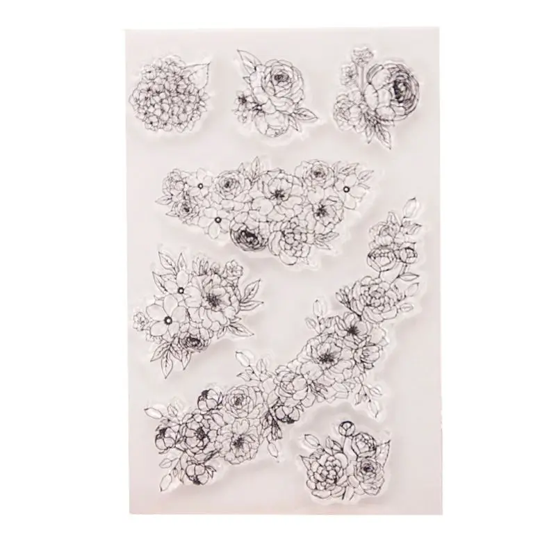 

Flower Vine Silicone Clear Seal Stamp DIY Scrapbooking Embossing Photo Album Decorative Paper Card Craft Art Handmade GiftW215