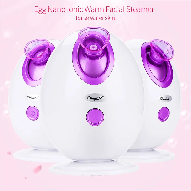

Face Deep Cleaning Egg Nano Mister Ionic Warm Facial Steamer Skin Moisturizing Sauna Sprayer Skin Cleaner Scrubber Remove Dirt45