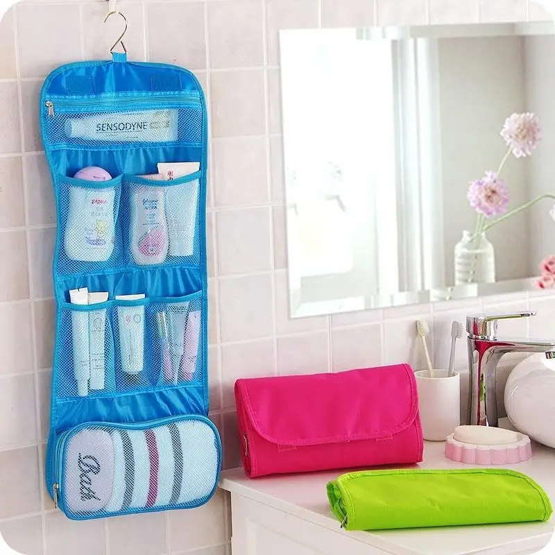 Portable Outdoor Folding Wash Bag Cosmetic Bags Travel Multifunctional