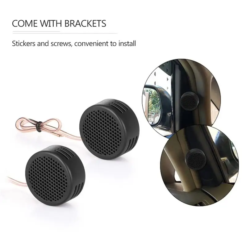 Onever Hot Sale 2pcs Mini Speaker Universal High Frequency Car Tweeter Loud Speaker Super Power Audio Auto Sound Loudspeaker