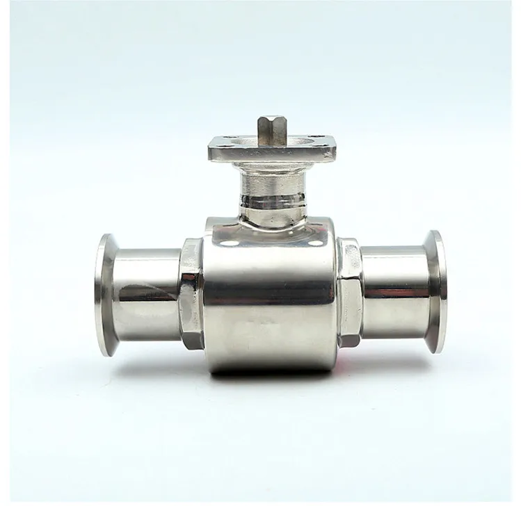 

free shipping OD 19~102mm Sanitary Stainless Steel Mirror polishing High Platform Ball Valve Quick Connect Quick with Bracket