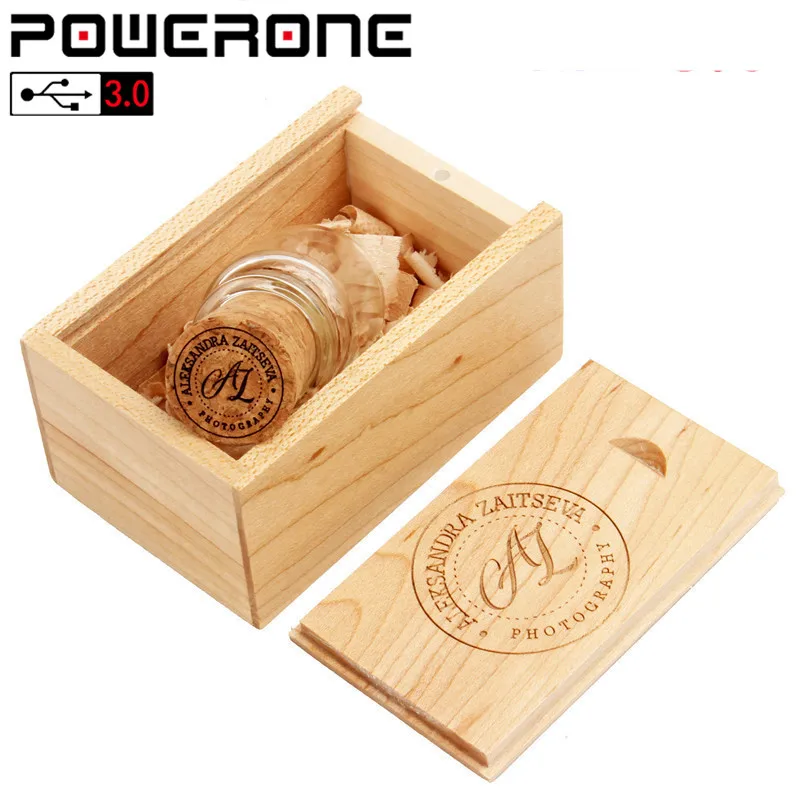 POWERONE USB 3 0 деревянная пробка Дрифтинг Бутылка флэш накопитель Флешка 4 ГБ 16 32 64 Гб