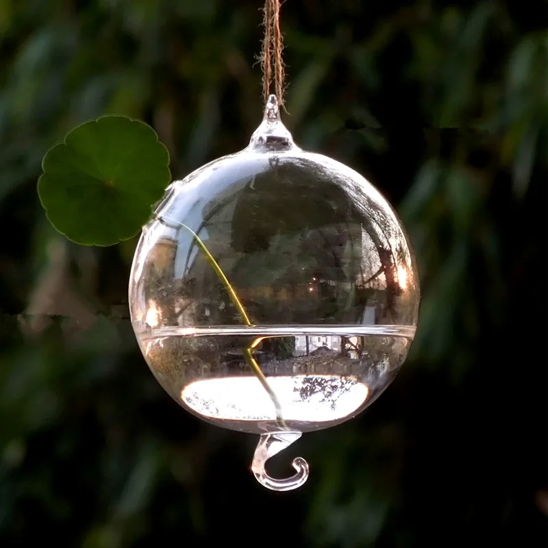 

Diameter = 8cm Double Hock Glass Globe Vase Glass Terrarium with open or hole Wedding Decorative Hanging Glass Decorative