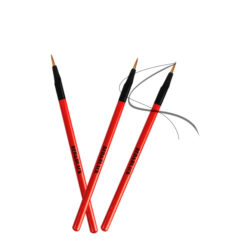 

Red&Black profissional Eyeliner Brush Eye liner Lipliner Brush Multifunction Makeup Tool eyeliner brushes pinceis