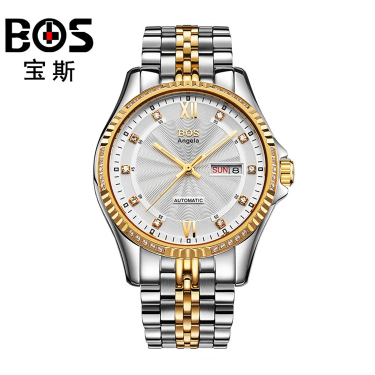 

Corrugated calendar fashion luminous waterproof watch steel belt male watch leisure business authentic hot  anti-corrosion drop