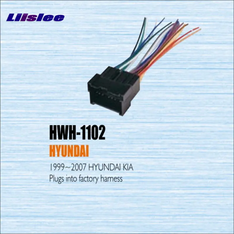 Liislee подключается к заводским жгутам для Hyundai Kia 1999 ~ 2007 радио адаптер питания