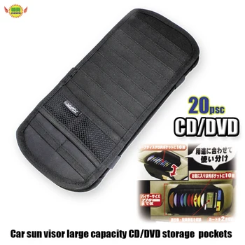 

Car sun visor CD/DVD storage bags auto accessories in the car styling Universal Portable sun visor card storage pockets holder