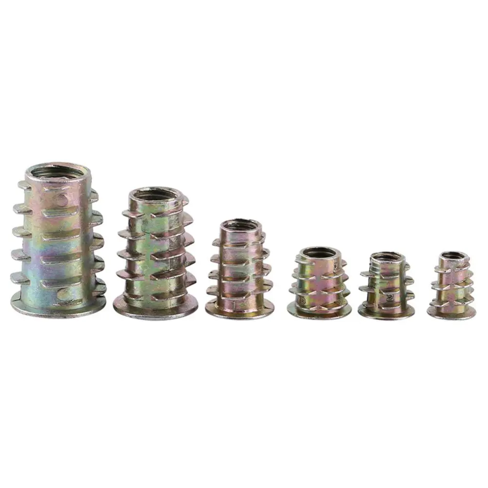 50 Pieces M4/M5/M6/M8/M10 Zinc Alloy Hex Socket Screw Inserts Threaded ...