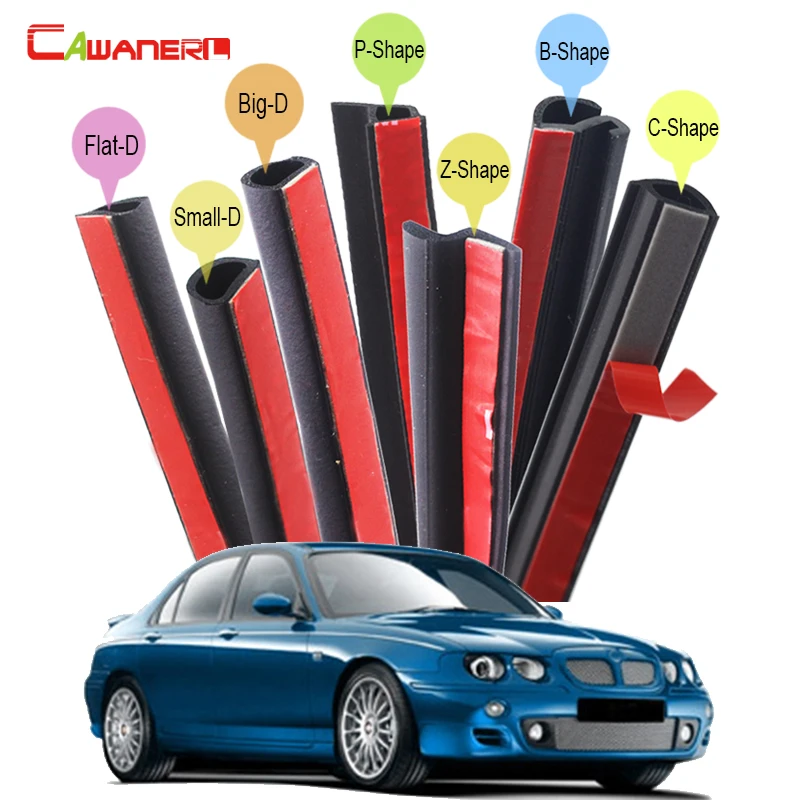 Special Offers Cawanerl Auto 4-Door Hood Kofferbak Sealing Strip Kit Geluidsisolatie Rubber Seal Rand Trim Tochtstrip Anti Stof Voor MG ZS ZT