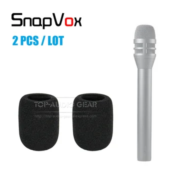 

2PCS/LOT Windscreen Microphone Sponge Windproof Dynamic Mic Cover Foam For AUDIO TECHNICA BP4001 BP4002 BP 4001 4002 Windshield