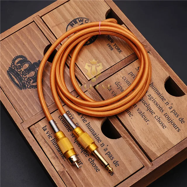 ToP Quality Orange 1 Pcs Silicone RCA Clip Cords Plug Tattoo Power Supply 180cm Clip Cord For Permanent Tattoo Machine ToP Quality Orange 1 Pcs Silicone RCA Clip Cords Plug Tattoo Power Supply 180cm Clip Cord For Permanent Tattoo Machine