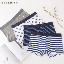 Мужские Трусы Боксеры Набивное Повседневное Нижнее Белье Полосатые Трусы-боксеры 4 шт/упак Мужские Трусики Мода L-4XL