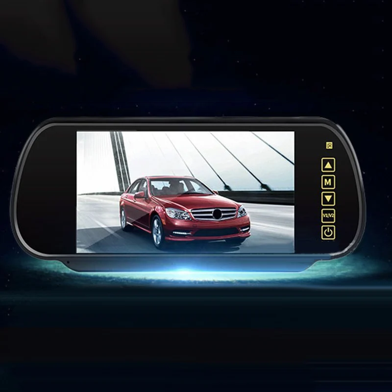 

1pcs 7'' HD Mirror Monitor Bluetooth Car Rear View Backup Camera LED Night Vision For Most Cars