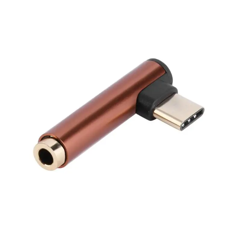 

90 Degree Audio Converter USB-C Type C to 3.5mm Headphone AUX Adapter Headphone Adapter Converter for xiaomi 6
