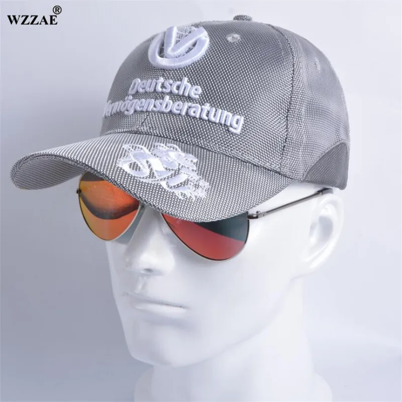 WZZAE, новинка, бейсболки для мужчин и женщин, Snapback, головные уборы для команды, памятная подпись, F1, MOTO GP, гоночные кепки, серебристо-серые