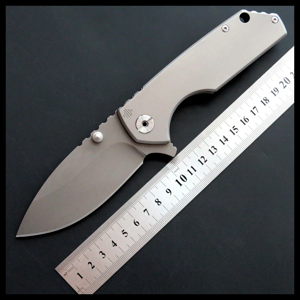 

ZZSQ EF906 Folding knife D2 steel blade TC4 handle survivcal knife outdoor camping hunting EDC tool tactical Pocket knife