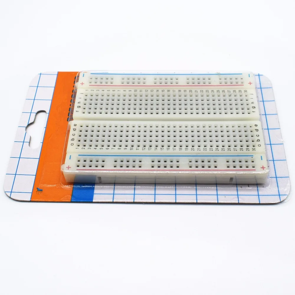 

Mini bread board/breadboard 8.5cm x 5.5cm 400 holes Transparent/White DIY Electronic experimental Universal PCB