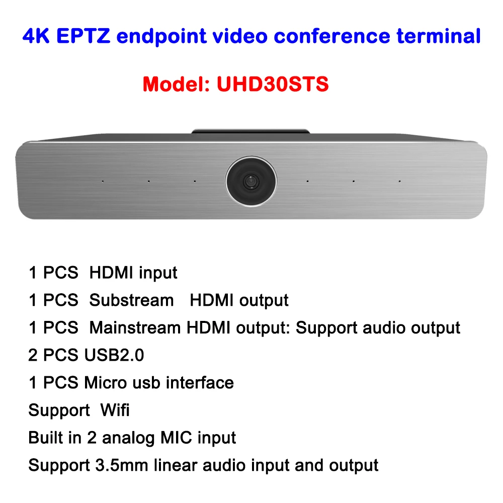 Ultra 4k HD оконечная точка видео конференции терминал 1080P HD USB IP Wi Fi камера с HDMI вход/выход