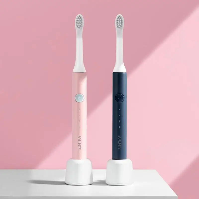 Xiaomiyoupin SO WHITE IPX7 Водонепроницаемая звуковая электрическая зубная щетка для ухода за полостью рта для взрослых Водонепроницаемая ультразвуковая автоматическая зубная щетка Новинка