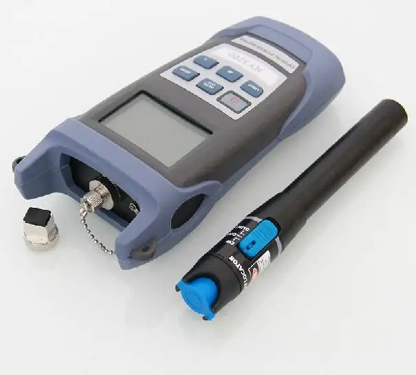 

Handheld Optical Power Meter+ 1mw Fiber Optic Source Visual Fault Locator Red Source Fiber Optic Cable Tester