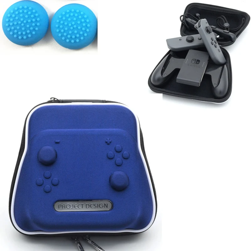 Чехол с синим переключателем Joy-con для хранения в путешествиях чехол-сумка