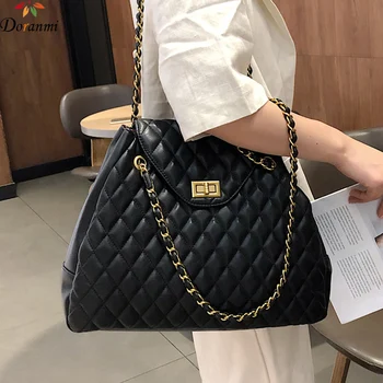 

DORANMI Diamond Lattice Handbag Women's Shoulder Bags 2019 Fashion Large Capacity Handbags Female Tote Bag Bolsos Mujer DJB729