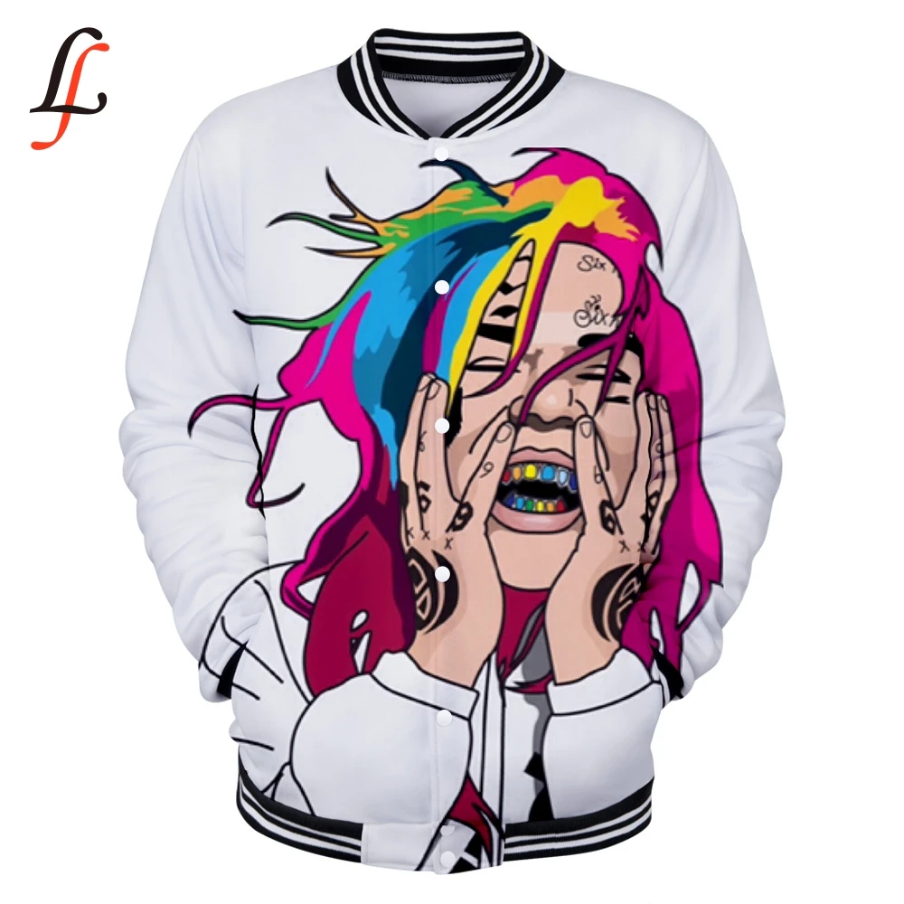 6ix9ine Harajuku толстовки женские/мужские зимние повседневные Modis Kpop плюс размер XXXXL k-pop