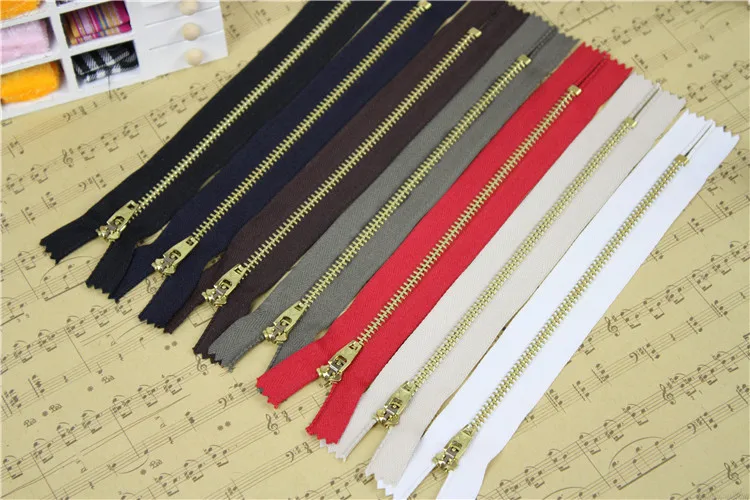 18cm 4# Size Metal Brass Teeth Zipper Close end For Jeans Sewing Garments Craft sewing DIY