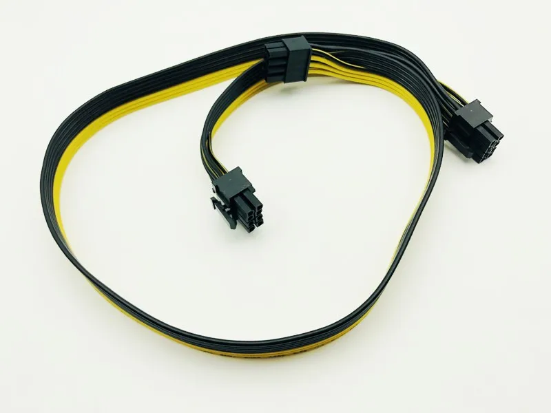 8Pin to 8Pin(6+2) Video Card Power Supply Cable Dual Port Connector 8p to 8p Cable 18AWG Wire Adapter for PC Computer BTC Mining