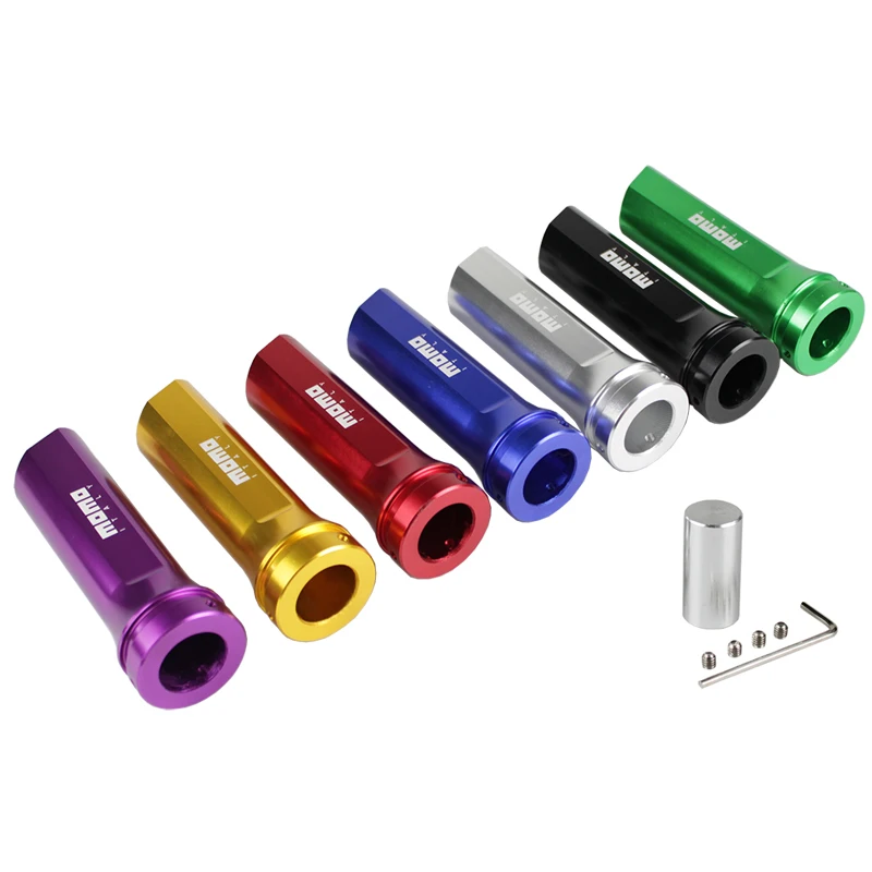 RASTP-MOMO Red Blue Black Handbrake Cover Handle General Gear Head Refires Hand Brake Grip RS-HB016