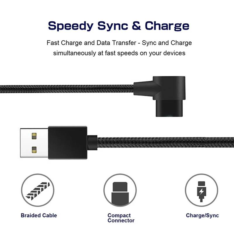 Магнитный кабель usb type C с углом 90 градусов, l-образный кабель, кабель usb type C, 1 м, нейлоновая оплетка, светодиодный индикатор, магнитный кабель для зарядки и синхронизации данных