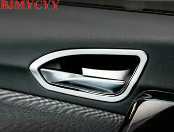 

BJMYCYY 4PCS/SET Car styling Interior Door Handle Cover Trim Door Bowl Stickers decoration for BMW F20 1 Series 118i 120i 135i